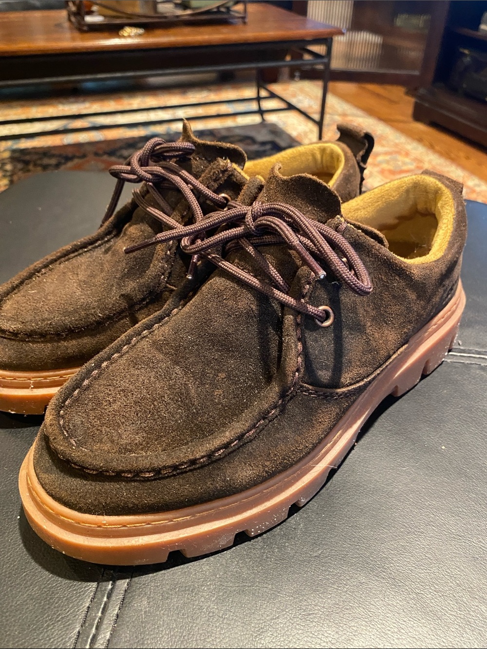 Men's Brown Suede Satorisan Chukka Boots with Tan Rubber Sole